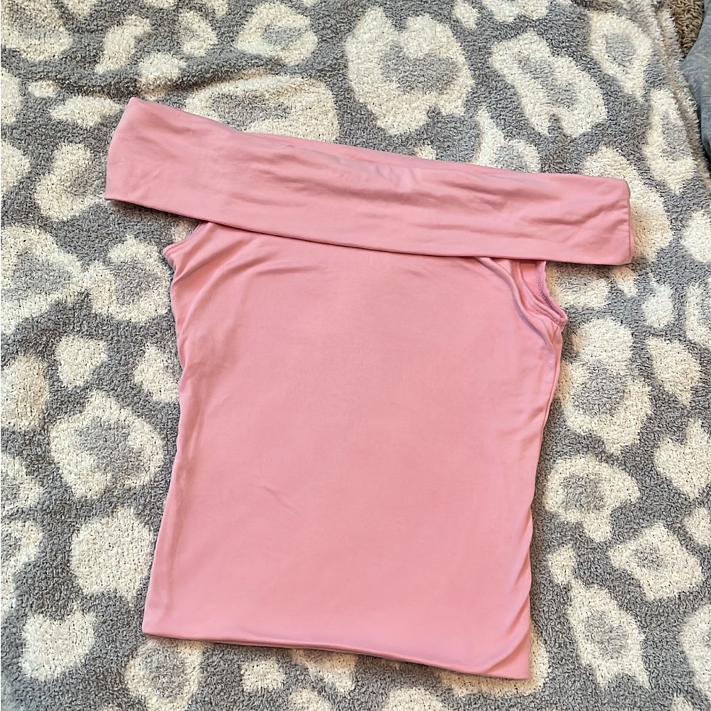 Windsor Pink Off-Shoulder Blouse
